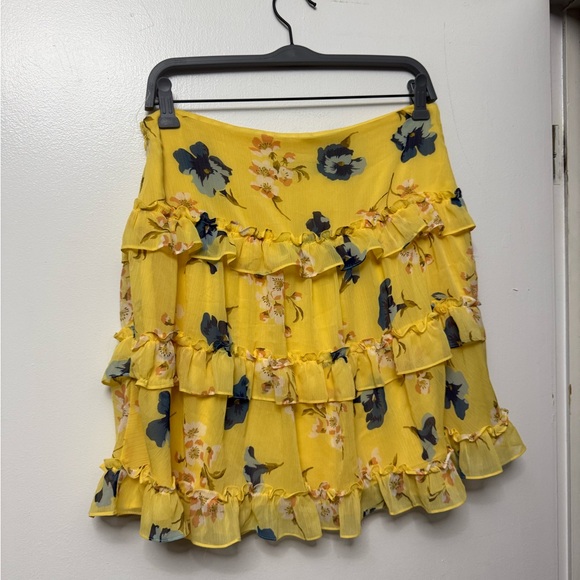 Lauren Ralph Lauren Yellow Floral Skirt - Picture 1 of 3